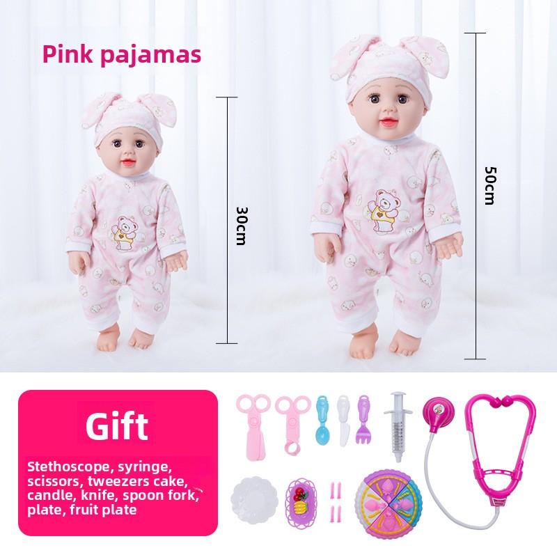 50 cm Simulering Babydukke Leke Myk Silikon Falsk Dukke Jentedukke Leke for Barn Gave
