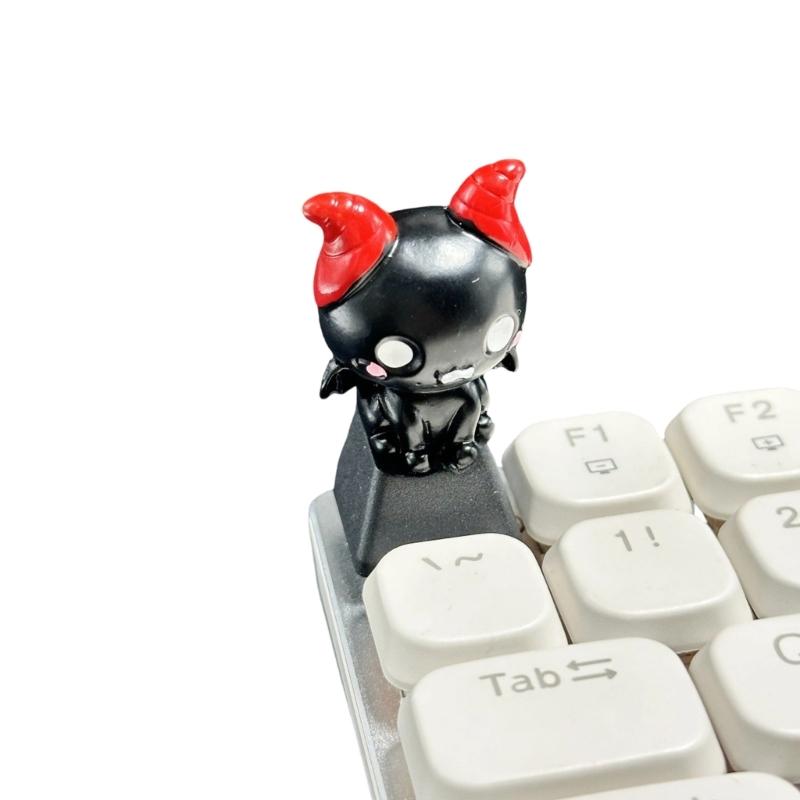 Spooky Stem Keycaps With Skeleton Mummy Premium Plastic Construction For Mechanical Keyboards