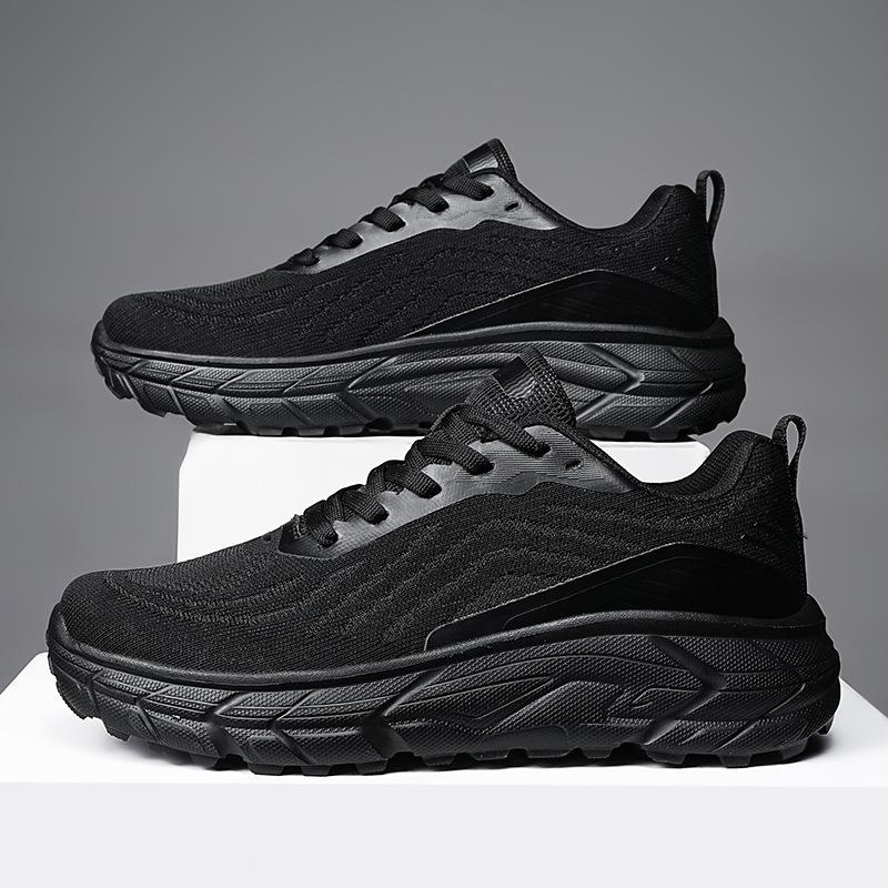 2025 large size popular versatile breathable sneakers spring and summer lightweight thick-soled shock-absorbing running shoes men's