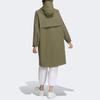Adidas Sport Performance Solid Logo Long Sleeve Hooded Windbreaker Women Outerwear Green IX6795