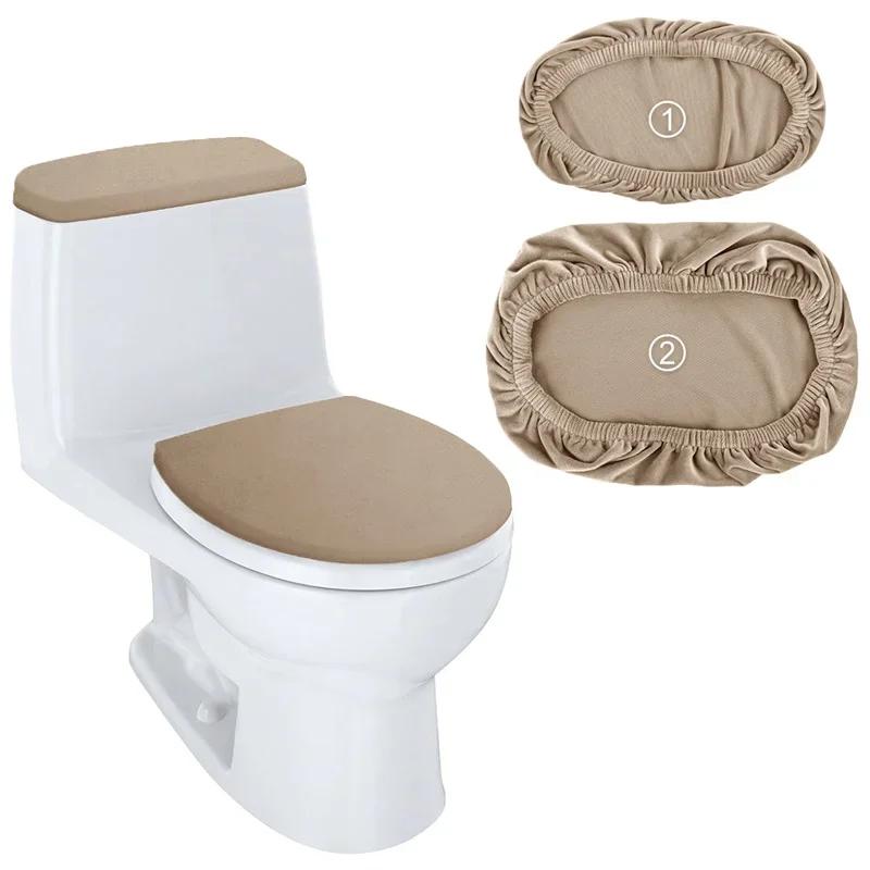 1 set Copri sedile WC in velluto elasticizzato Copri coperchio cassetta WC Cuscino WC Universale Lavabile Accessori Bagno Casa Hotel