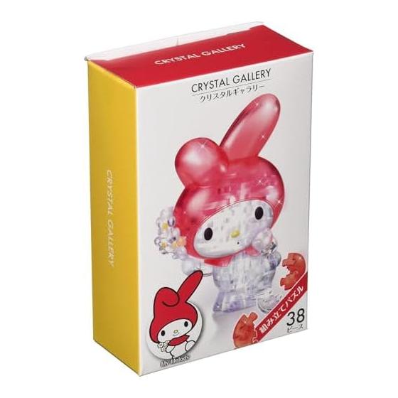 HANAYAMA [Transparent 3D Jigsaw Puzzle] Crystal Gallery Sanrio My Melody Flower Crystal-like Figure Interior Ages 7 and up
