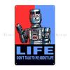 Marvin The Paranoid Android Hitchhikers Guide To The Galaxy Metal Sign Club Party Club Bar Designer Wall Plaque Tin Sign Poster