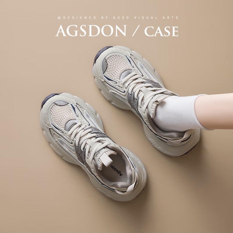 Agsdon Women s Retro Platform Dad Sneakers EU 39