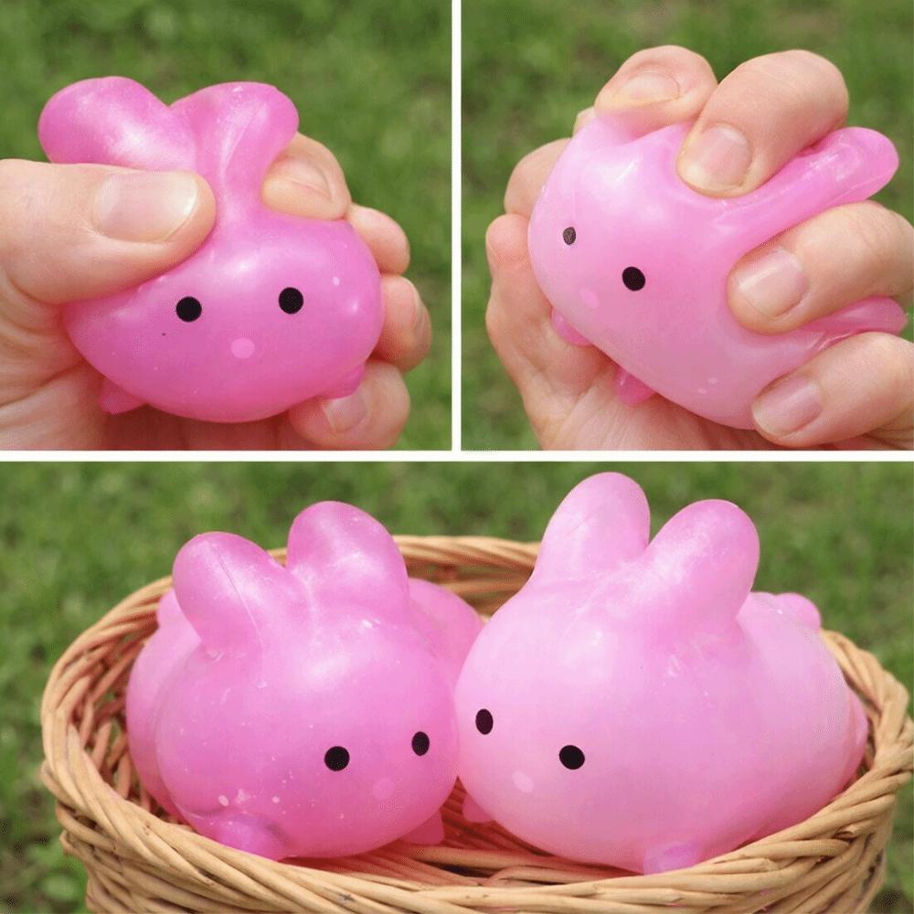 Rebound Squeeze Sensory Toy Color Changing Color-changing Toy Rabbit Pinch Le  Uncompressed Toy
