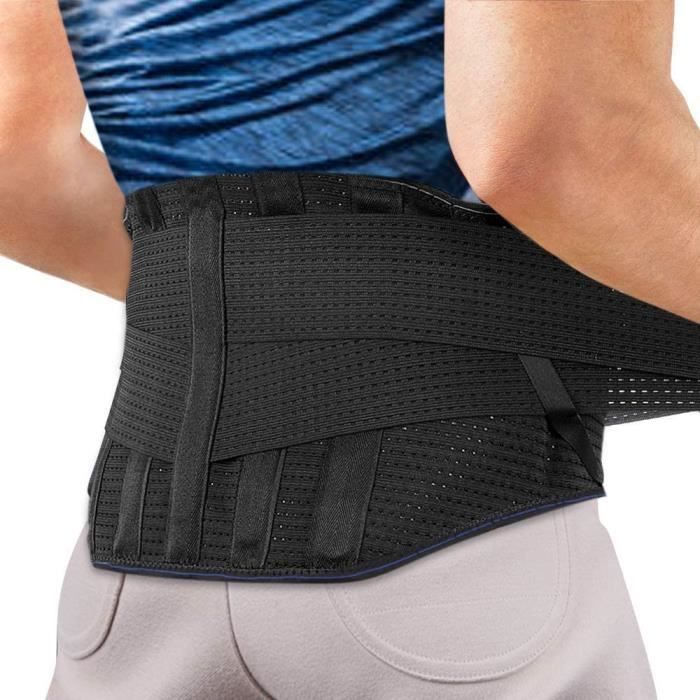 

AGPTEK Ceinture lombaire de qualité médicale pour soulager la douleur et les blessures, réglable, respirante et élastique,unisexe-XL