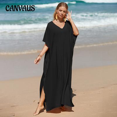 Robe de plage longue ample pour femmes, grande taille, style bohème, chemise extérieure pour Bikini