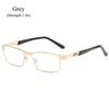 Stainless Steel Business Reading Glasses For Men, Presbyte Optical Glasses For Reader, + 1.0, 2.0, 3.0, 4.0