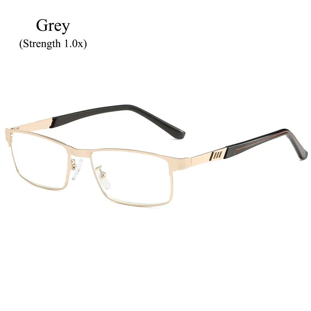 Stainless Steel Business Reading Glasses For Men, Presbyte Optical Glasses For Reader, + 1.0, 2.0, 3.0, 4.0