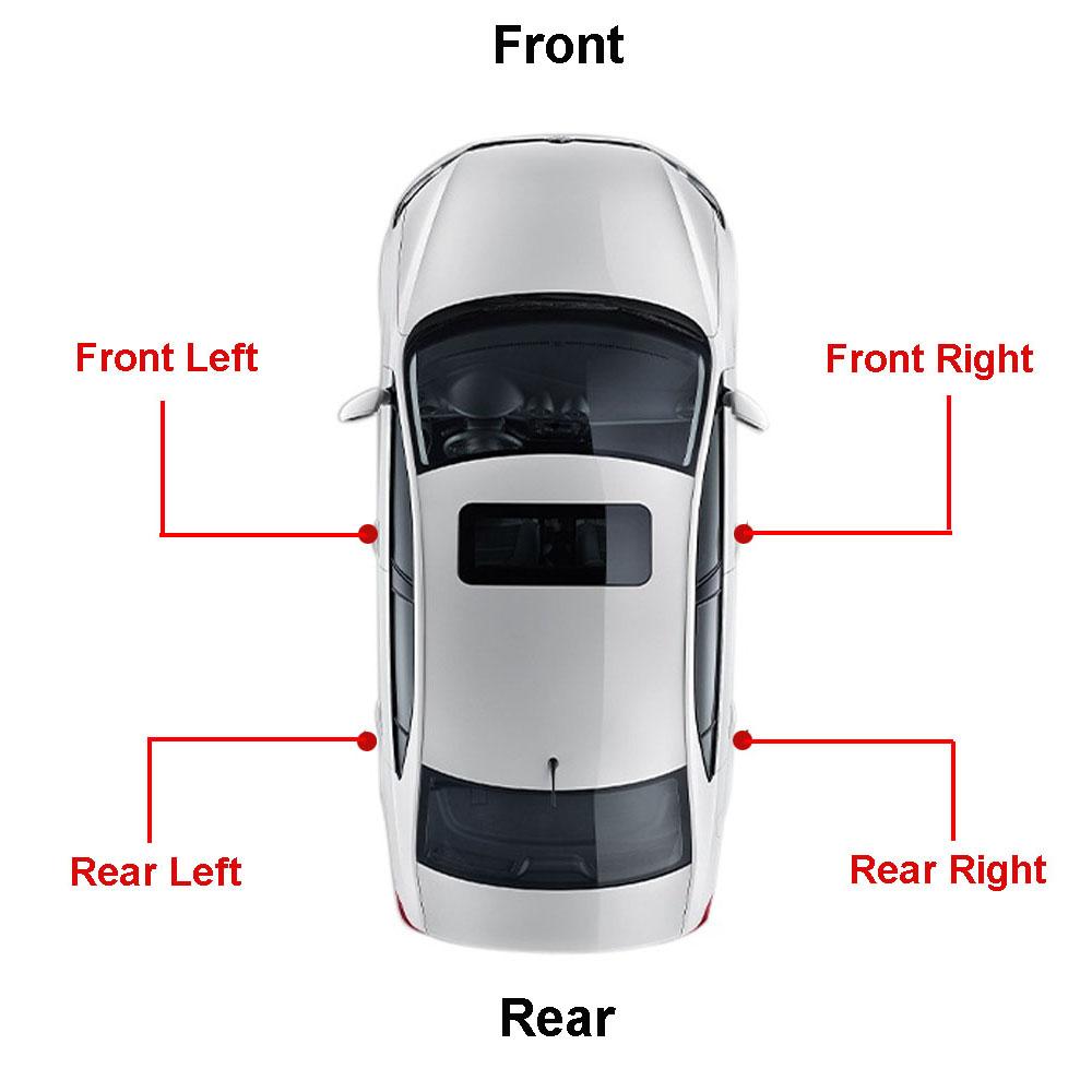 LHD/RHD Chrome Car Outside Door Handle Exterior Handles Left Right 1 Pc for Fiat 500 500C 2007-2018 68069943AC 68069942AB
