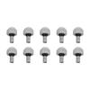 10pcs Watch Crown Parts Alloy Professional Precise Waterproof Watch Repairing Crowns Spare Parts Silver