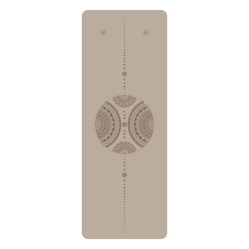 Exquisitely Carved Non-Slip Dual-Sided Yoga Mat - Sweat-Absorbing Natural Rubber for Home & Studio Use