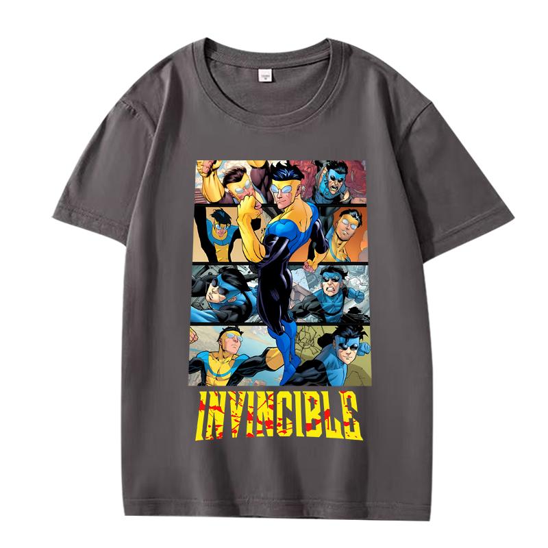 Vintage Invincible Základní tričko nové pánské dámské Oversized top 100% Bavlna krátký rukáv Letní potisk Unisex topy