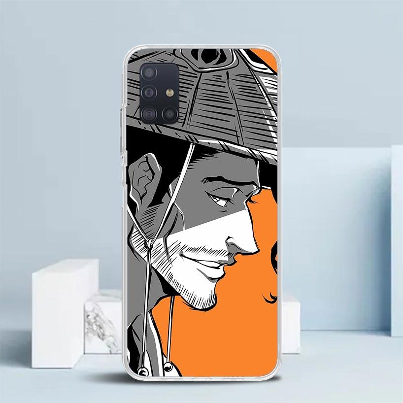 Bleach Kyoraku Shunsui Soft Cover for Samsung Galaxy A12 A22 A32 A52 A72 A02S Phone Case Note 20 Ultra 10 S10 Plus A51 A71 A50S