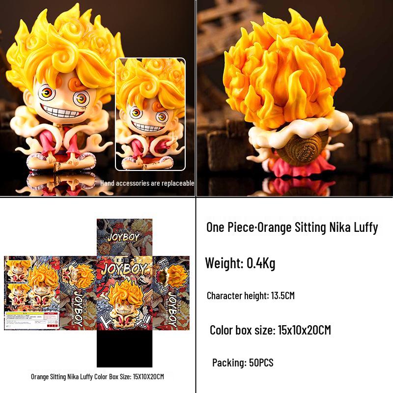 PVC Premium One Piece Luffy Figure - Sky Painting Flowing Sakura Edition
