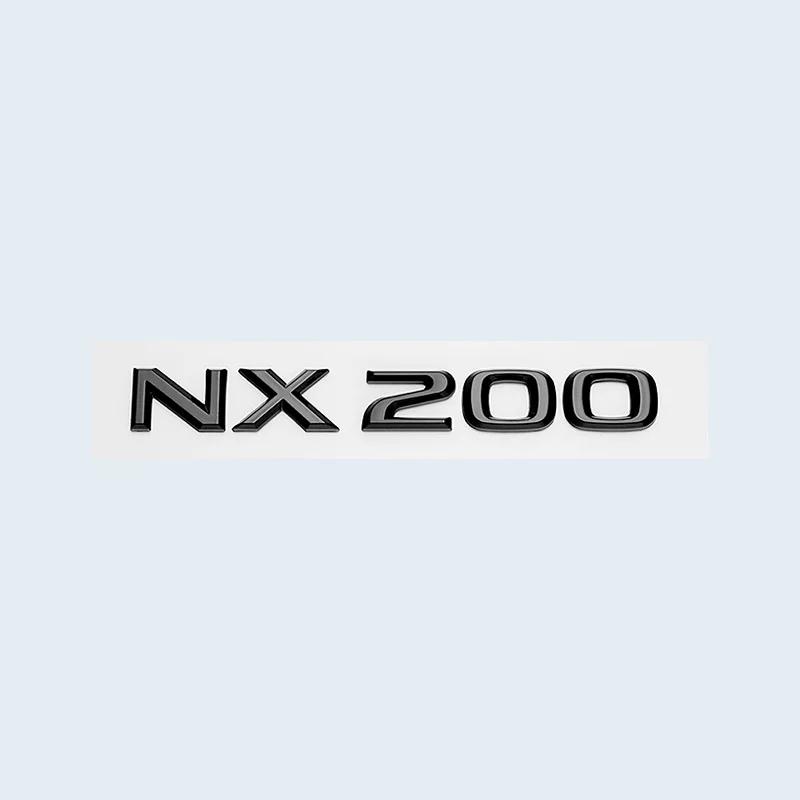 Car Trunk ABS Chrome Gloss Black Letters Logos Badge Emblem Decals Styling Sticker For Lexus NX NX200 NX300 NX200t Accessories