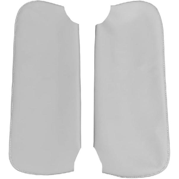 Sun Visor Cover Pair, Microfiber Leather, Gray Stitch Sun Visor Replacement Cover Skin Fits for 1993-2002 Chevy Camaro Pontiac Firebird