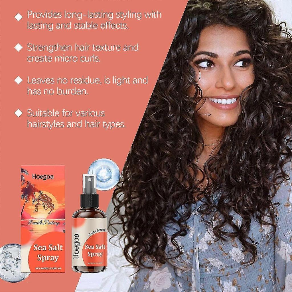 Sea Salt Hair Spray - Volumizing, Natural Beach Waves & Moisture Lock for Effortless Styling - 100ml
