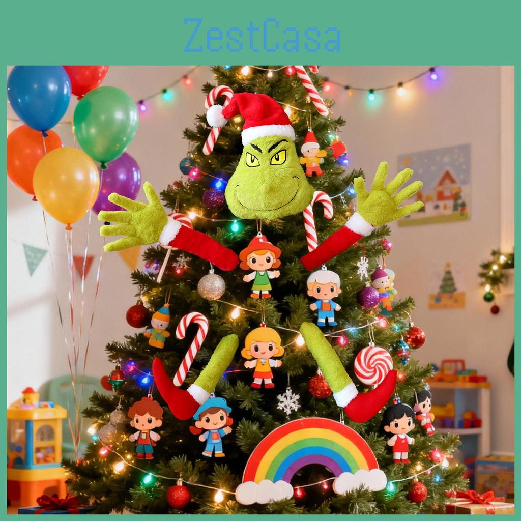 Christmas Plush Grinch Toy With Plush Material For Holiday Decor And Gift Giving