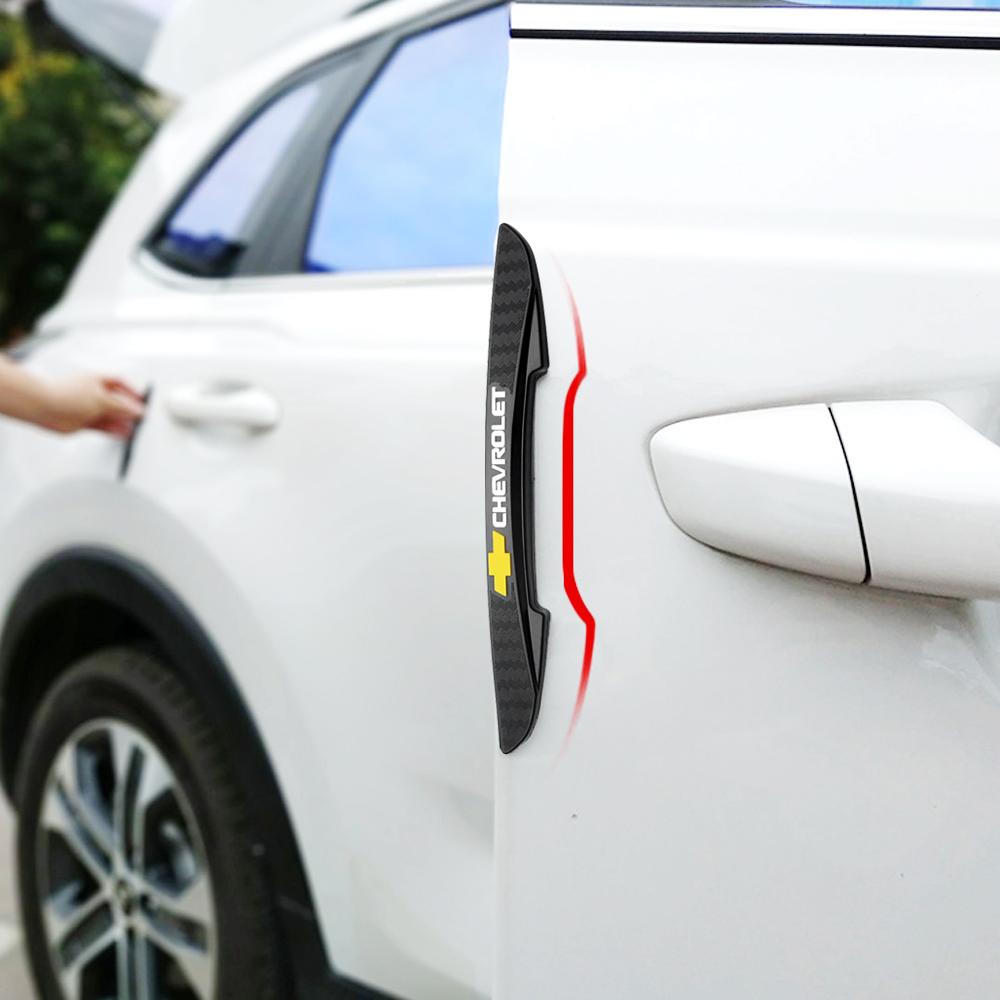4 Stück Auto Türkantenschutz Stoßstangenleiste Rückspiegel Kollisionsschutz Aufkleber für Chevrolet Captiva Lacetti Aveo Cruze Malibu Camaro