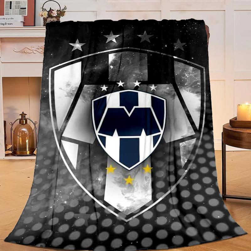 1 Stück Fußballverein Wappen Flanelldecke Geschenk, Geeignet für Männer und Frauen, Weich, Ideal für Betten und Sofa, Geburtstags- oder Weihnachtsgeschenk