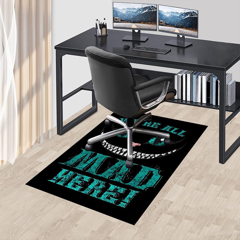 1pc we're all mad here Carpet, Office Rug Outdoor Mat Home Decor Area Carpet Festival