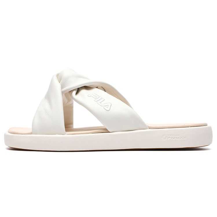 FILA Modern Sports Rubber Sole Slide Sandals Women footwear Cream F12W221505FGD