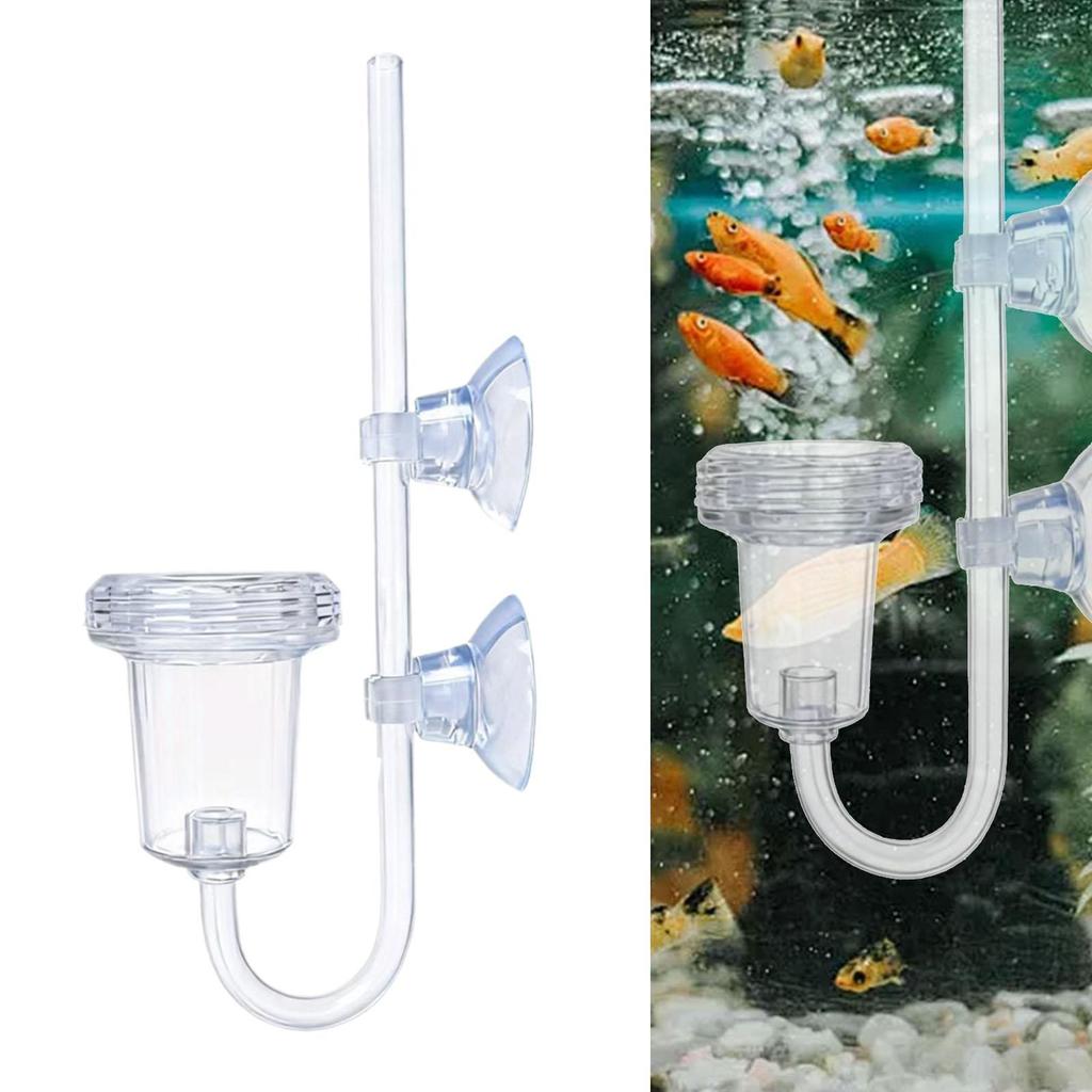 Aquarium Equipment CO2 Atomizer Plastic Double Seal Water Plant Refinement Supply for Freshwater Fish Tank