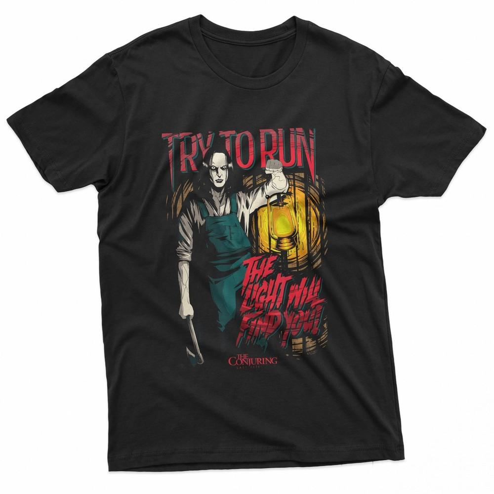 The Conjuring Last Rites Try To Run Horror Design TShirt Unisex T-Shirt S