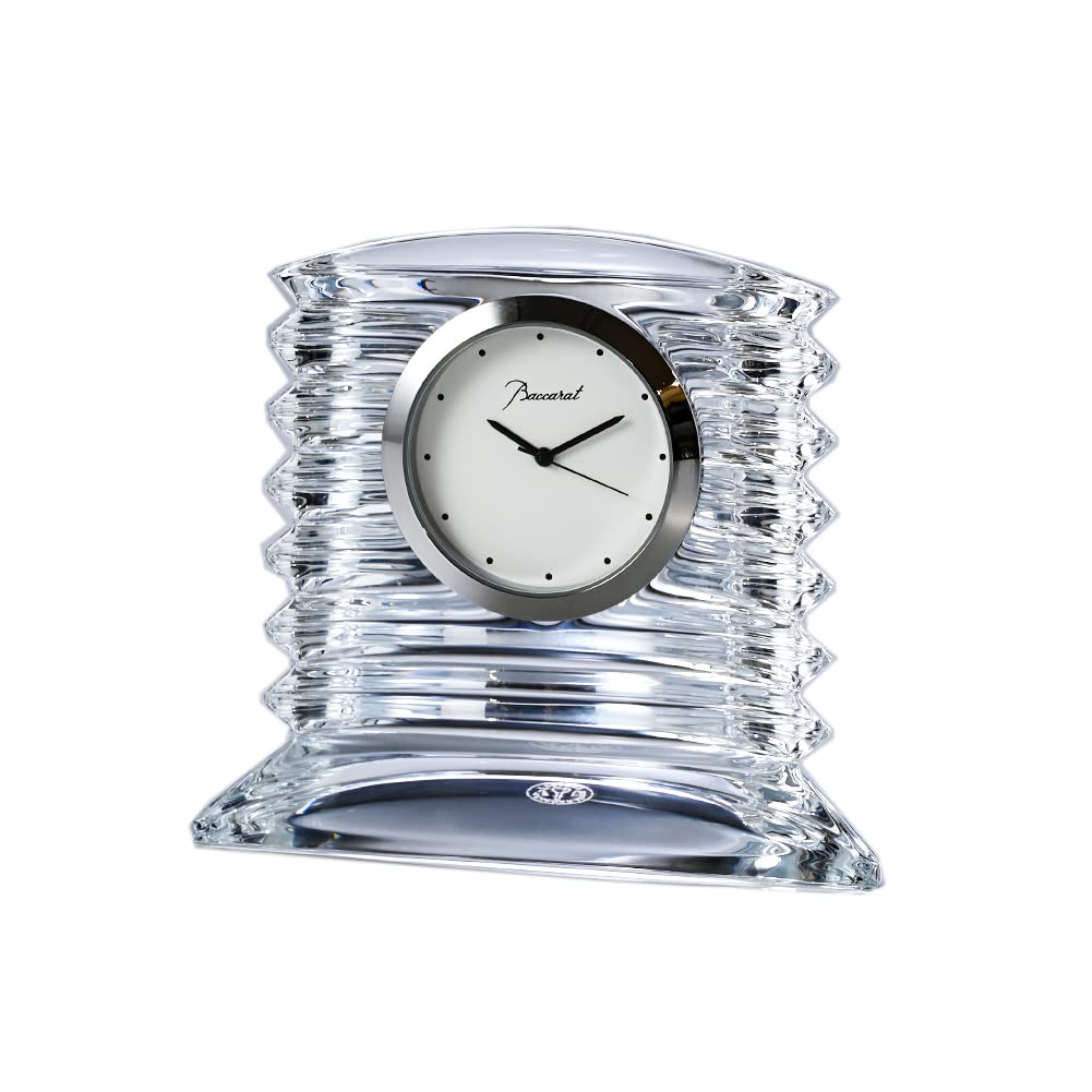 

Baccarat Crystal Table Clock, Lalande Clock, Clear, 7.5cm, Clock, Ornament, Decorative Object, 2100263 [Parallel Import]
