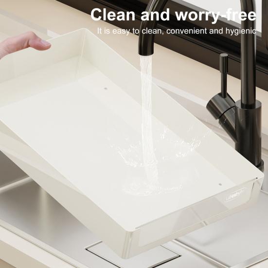 Storage Box Pull-out Cabinet Organizer Strong Load-bearing Easy To Install Kitchen Heavy Duty Slide-out Drawer Storage Tray
