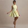 Niche Design Cross-Border New Arrival Women's Clothing Sleeveless Printed Open Back Shoelace Sexy French Style Elegance Slim Looking Dress