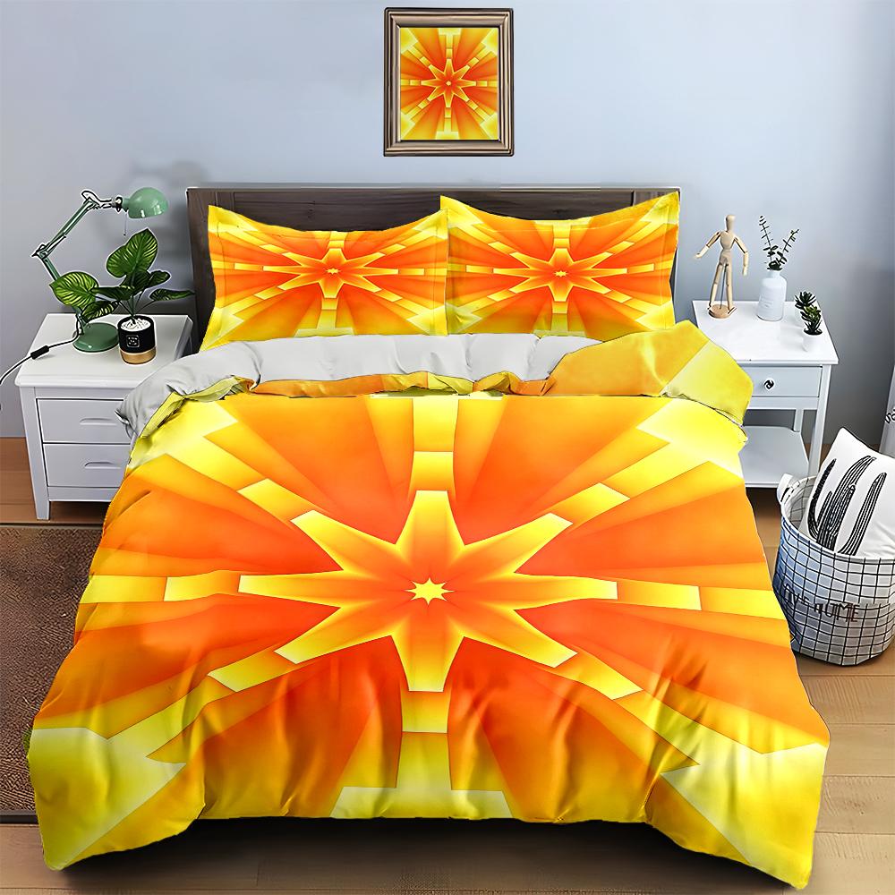 Bright, Geometric, Radiant. Bedding Duvet Cover Sets Duvet Covers Pillowcases Gifts (1 * Duvet Cover 2 * Pillowcases, Without Duvet Insert)