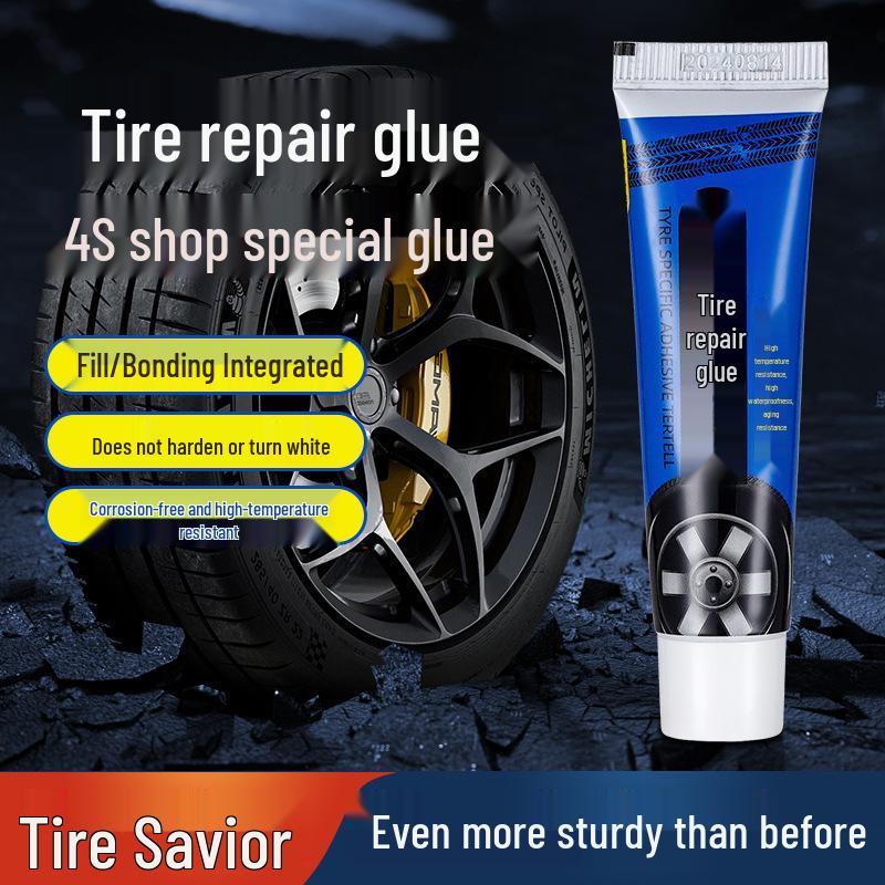 High Viscosity Tire Repair Glue: Durable, Wear-Resistant, for High/Low Temp Cracks & External Damage