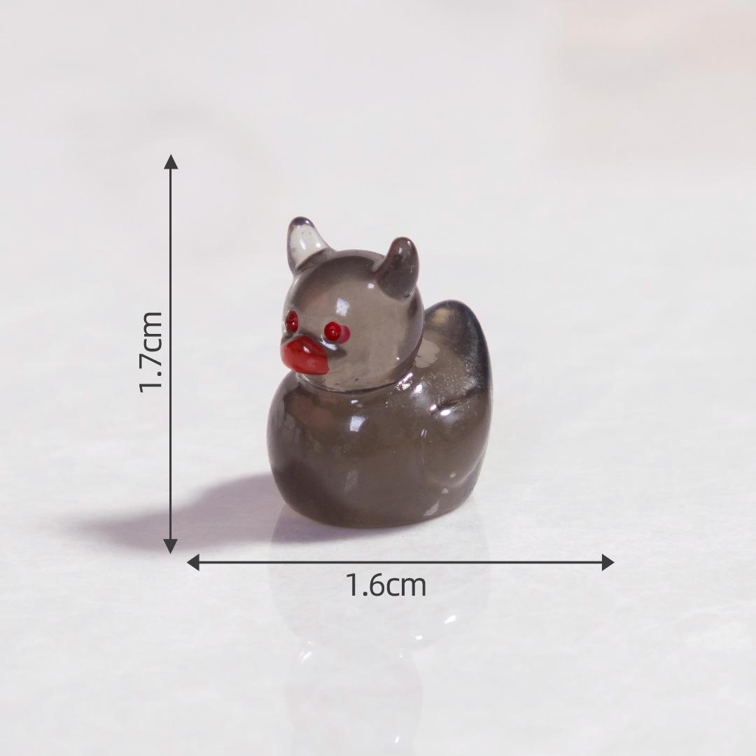 

Хэллоуинская смоляная фигурка «Дьявольский утенок» для украшения микроландшафта