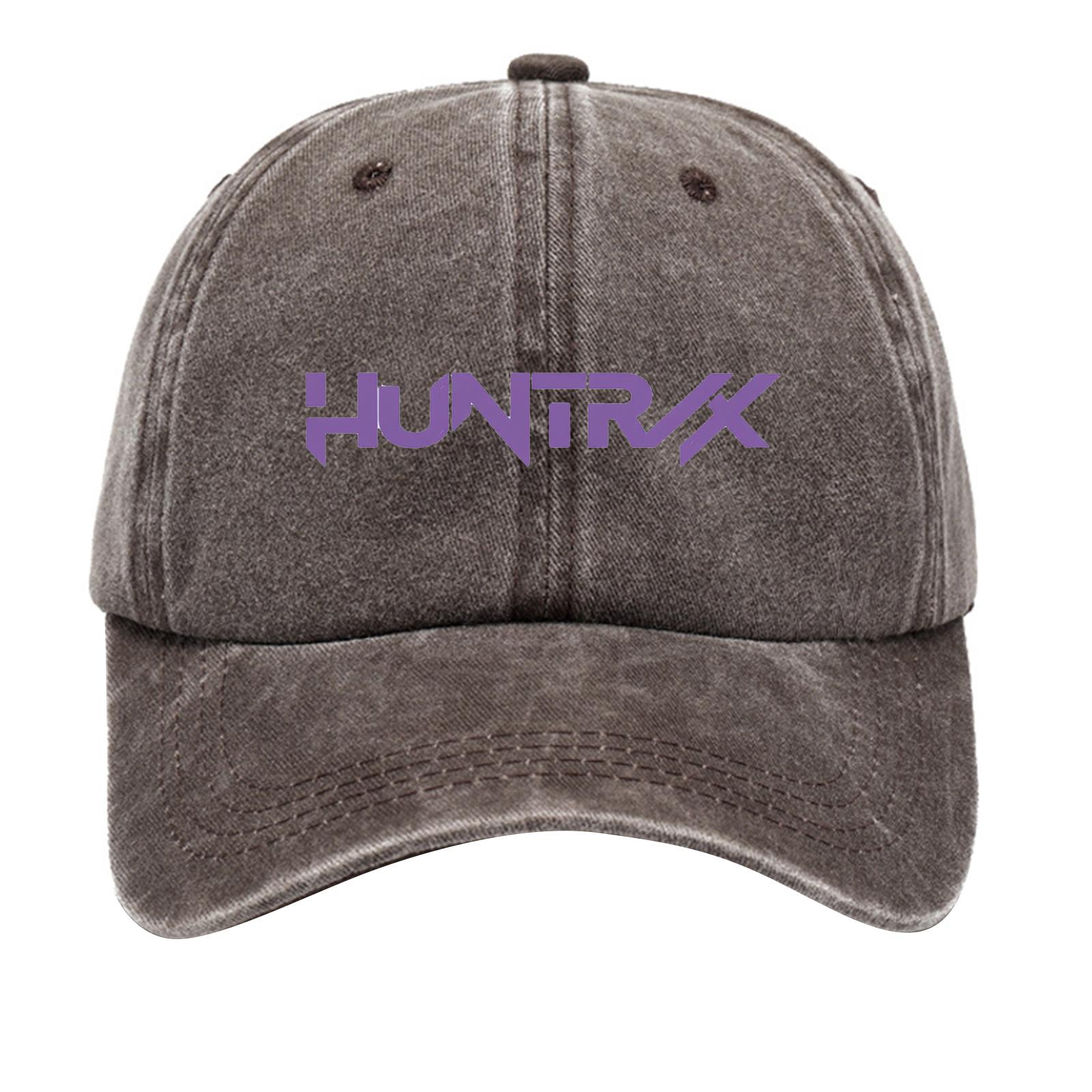 

Washed Cotton Baseball Cap With Printed Distressed Soft Top Denim Hat For Men, European And American Retro Hat One Size кавовий