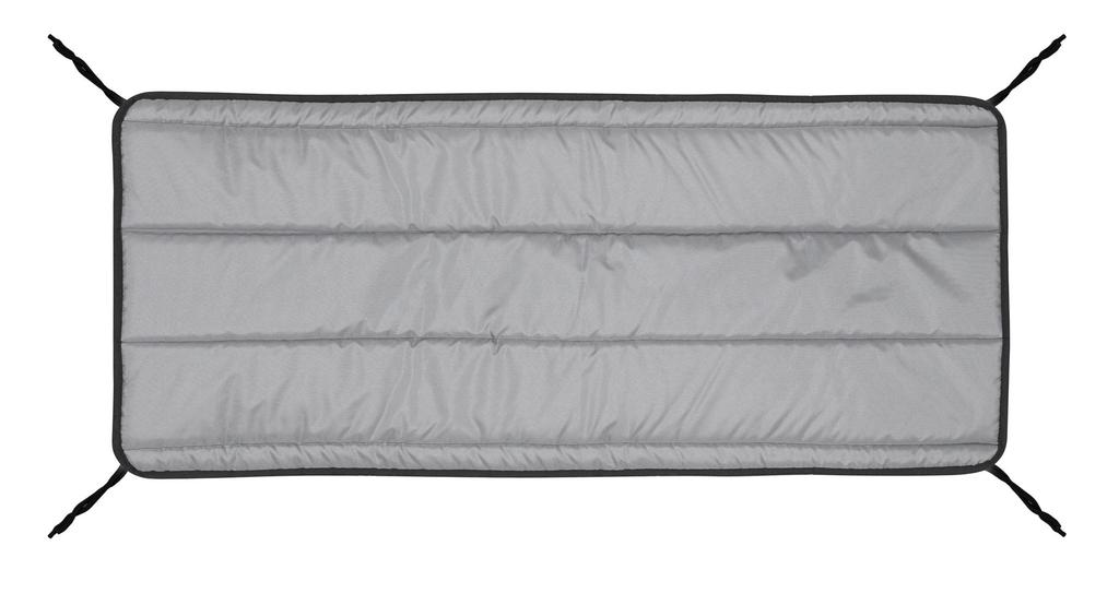 Quilted foam pillow 120x50 cm dark gray