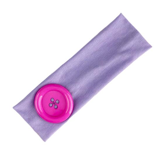 Summer Elastic Headband, Pure Color Dot Print Headband with Button Decor, Versatile Hair Accessories for Daily Party Outing Hair Decoration