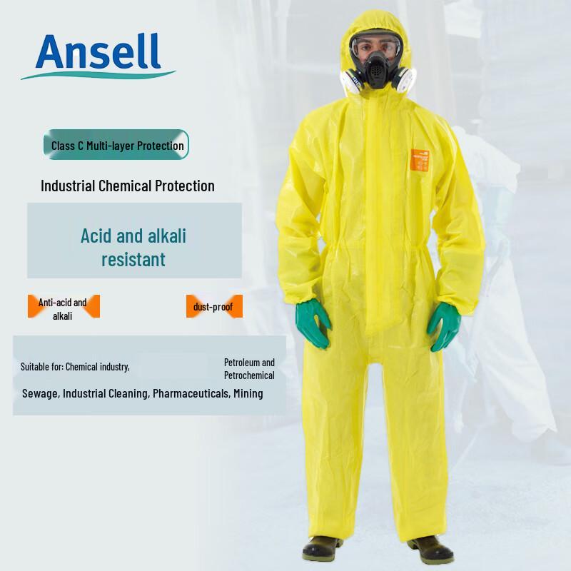 Ansell MC3000 One-Piece Chemical Protective Suit 3XL