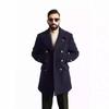 2023 Men's British Medium-Length Wool Coat - Autumn/Winter Long-Sleeve Outerwear