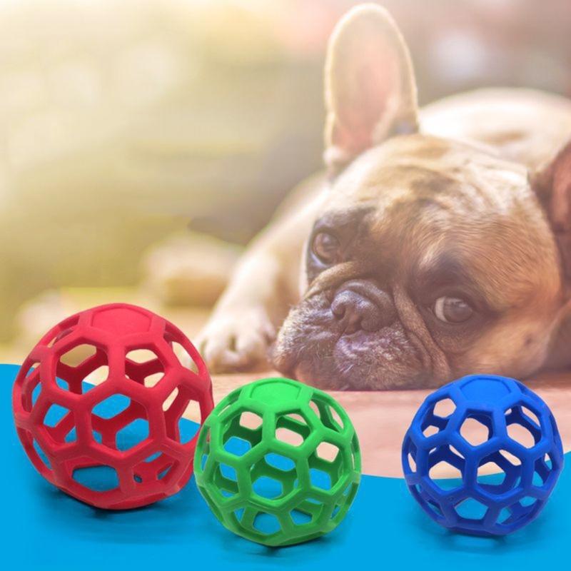 Puppy Toy Treat Dispensing Interactive Puppy Chewing Ball Chew Toy Puzzle Ball Treat Dispensing Teething Toy