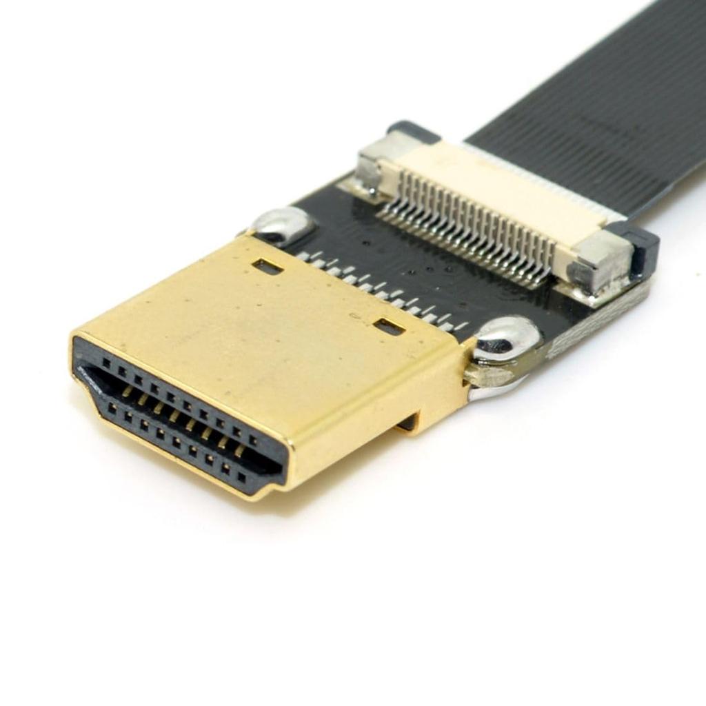 CY FPV HDMI Typ A Stecker auf HDMI Stecker HDTV FPC Flachkabel 50cm für Multicopter Luftaufnahmen