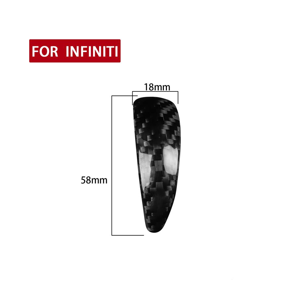 Carbon Fiber Gear Shift Knob Cover For Infiniti