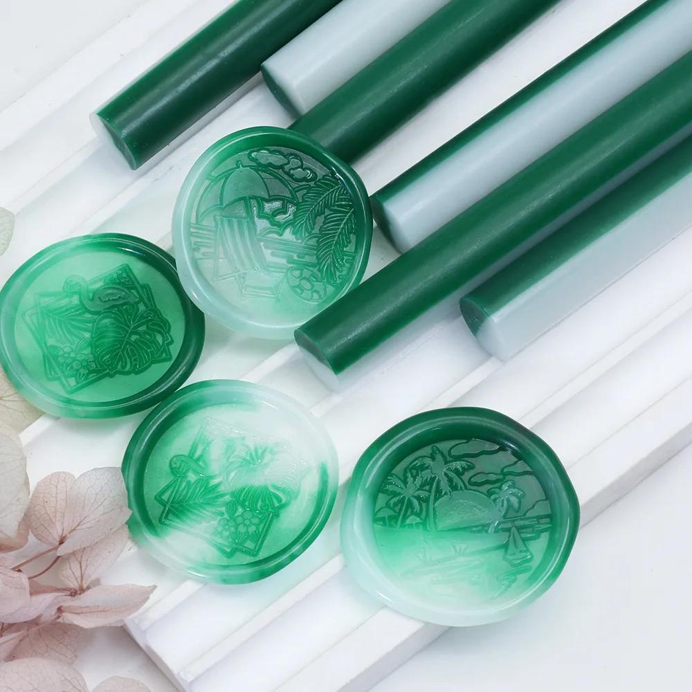 5PCS Lacquer Round Mixed Color Wax Rod Sealing Wax Variety of Mixed Color Retro Wax Strips Envelope Sealing