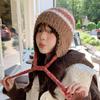 New Hat for Women Japanese Cute Girls Knitted Wool Hat for Winter Warmth To Prevent Students From Cold Ear Protection Hat Thick