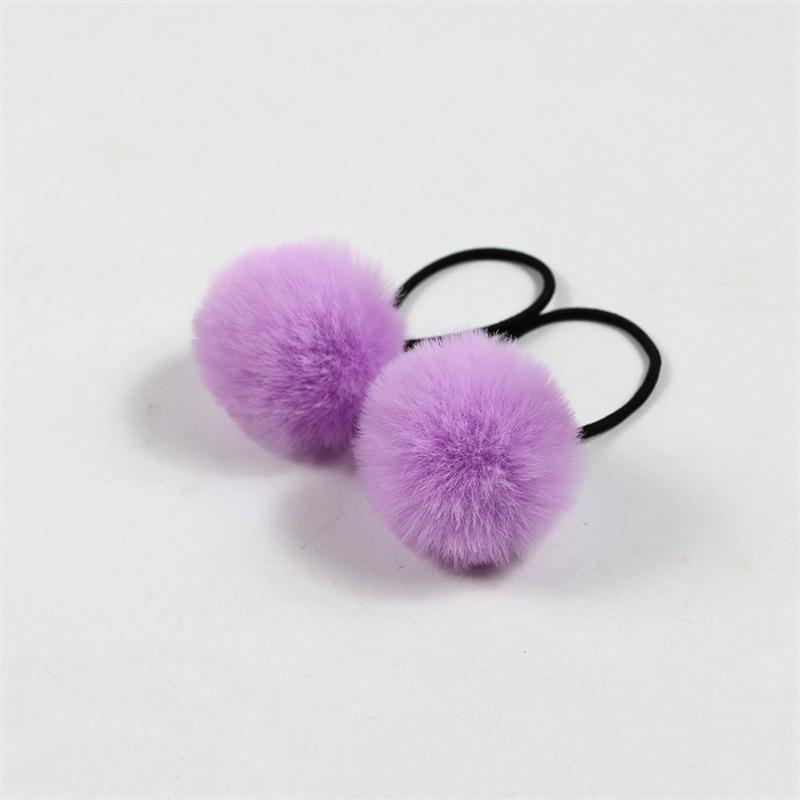 Topknot Hair Cartoon Imitation Rex Children's Adult Pompons Hair Band Accessories Ball Headdress Rabbit Small Hair