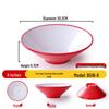 Sweet Elegance Commercial 8-inch Red & White Melamine Noodle Soup Bowl