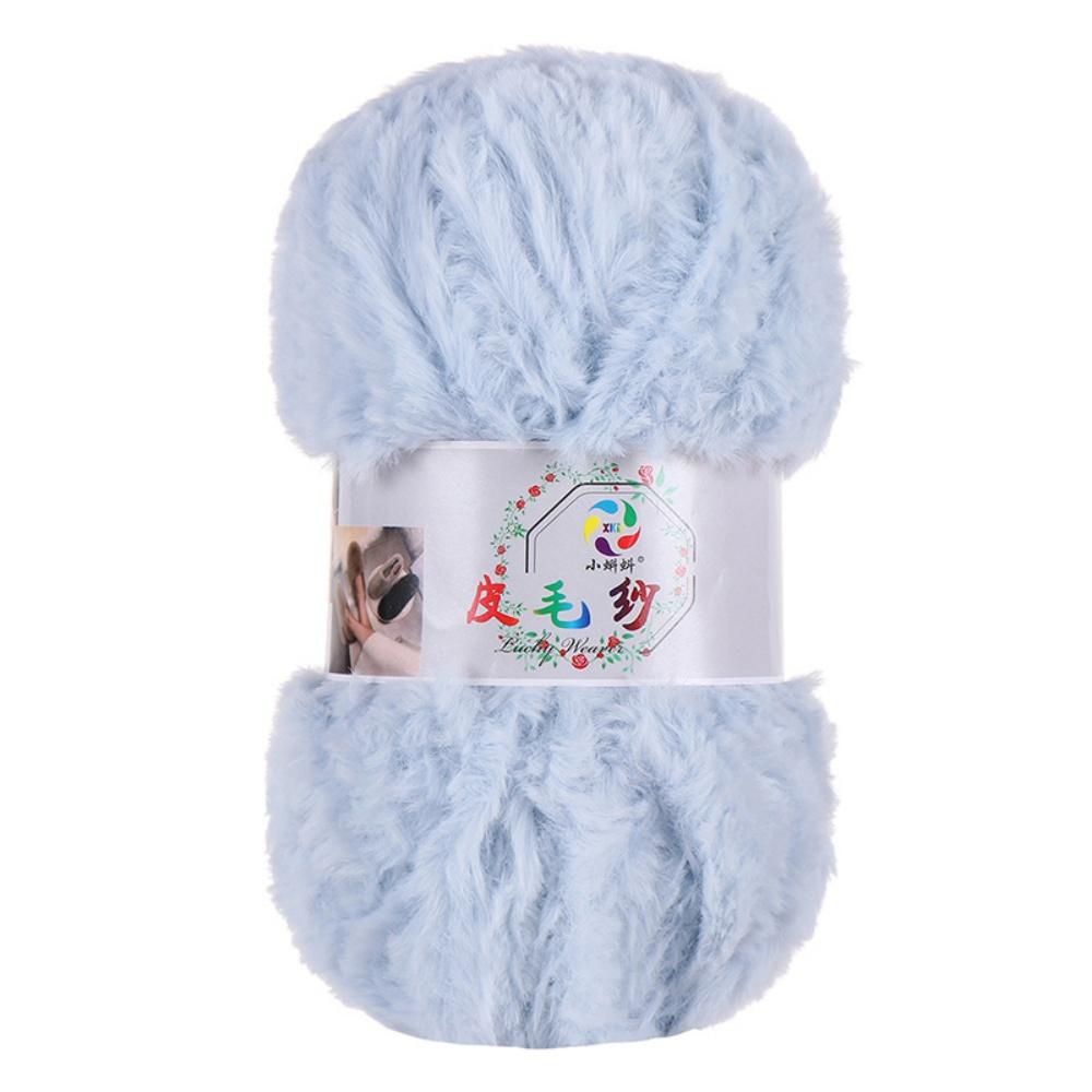 100G/Ball Imitation Mink Wool Yarn Faux Fur Yarn Cashmere Hand Knitting Crochet Sweater Thread Clothes Scarf Fluffy Mink Yarn