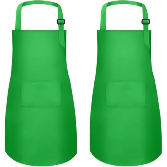 2Pcs Kids Aprons Children Artists Aprons with Pockets Adjustable Chef Aprons for Cooking Kitchen Backing Painting