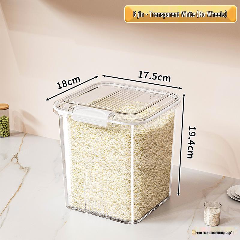 Pest-Proof Moisture-Proof Rice Flour Storage Jar | Food-Grade Large Capacity Container